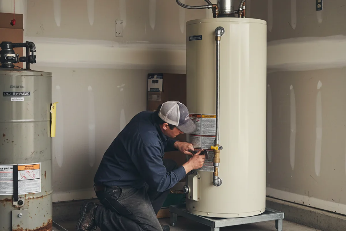 Water heater and shutoff valve replacement in Homer City